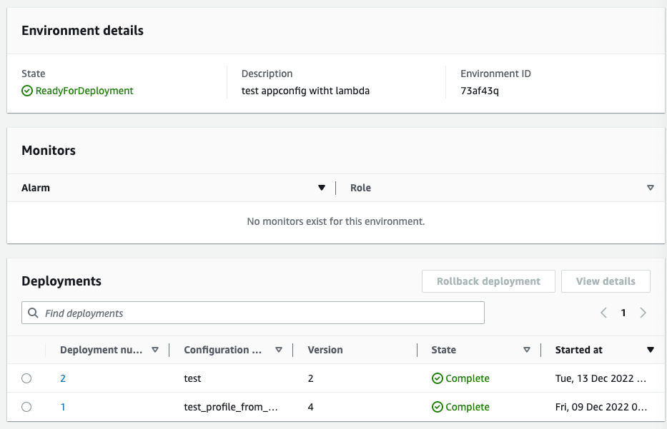amazon web services I can't delete AWS appconfig configuration and environment Stack Overflow