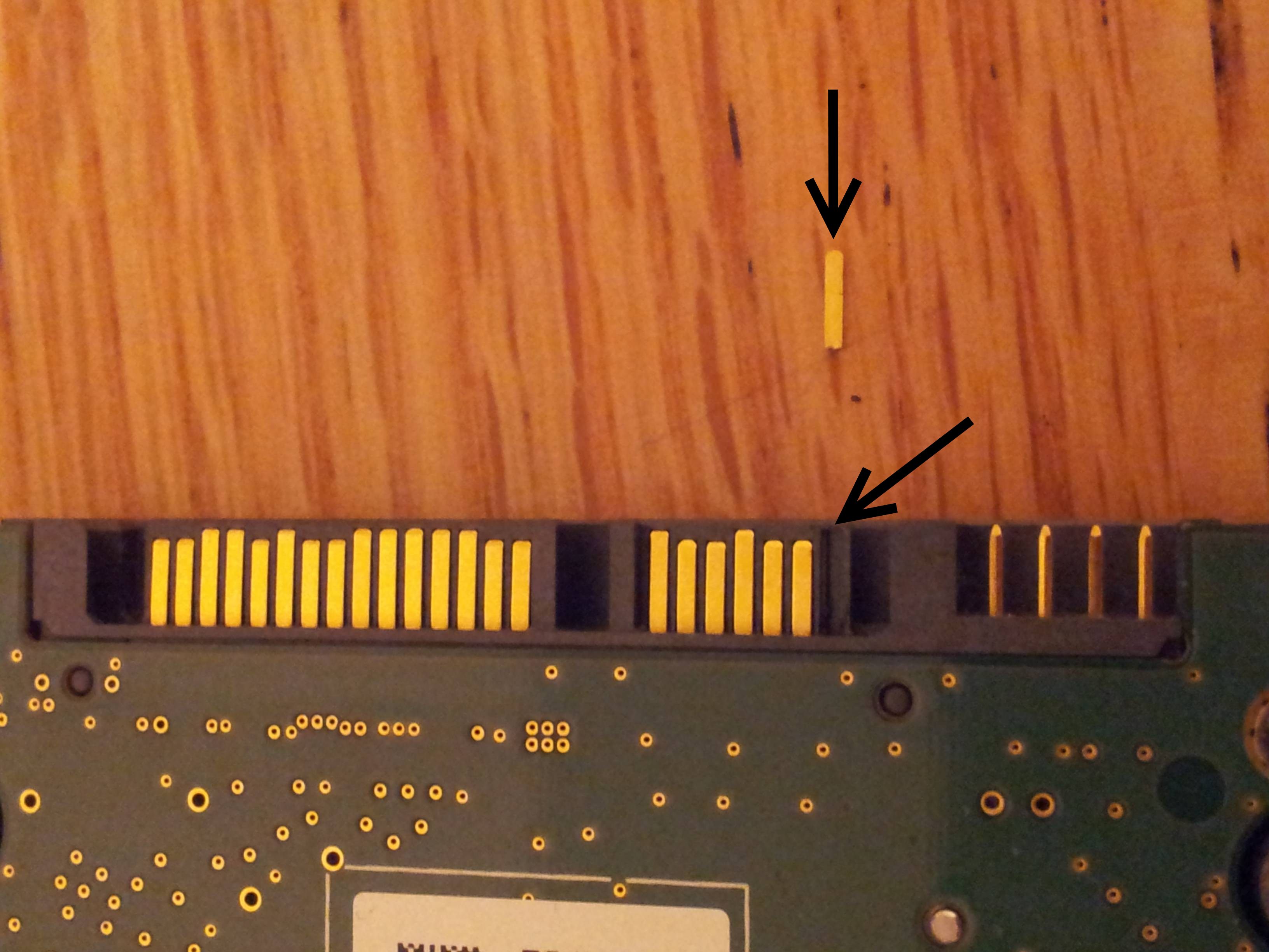 hard drive Broken SATA HDD pin Super User