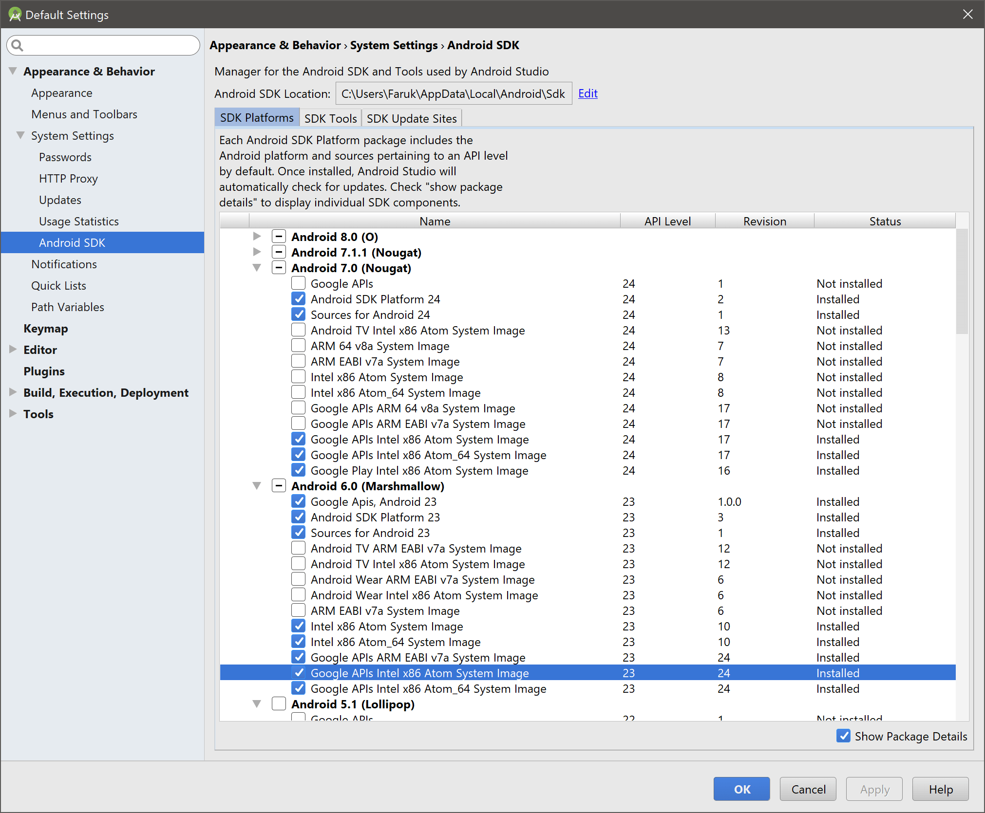 "No emulator installed" error in Android Studio even