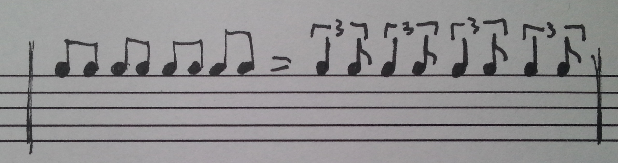 software How do I make this beat fit in the measures evenly, time