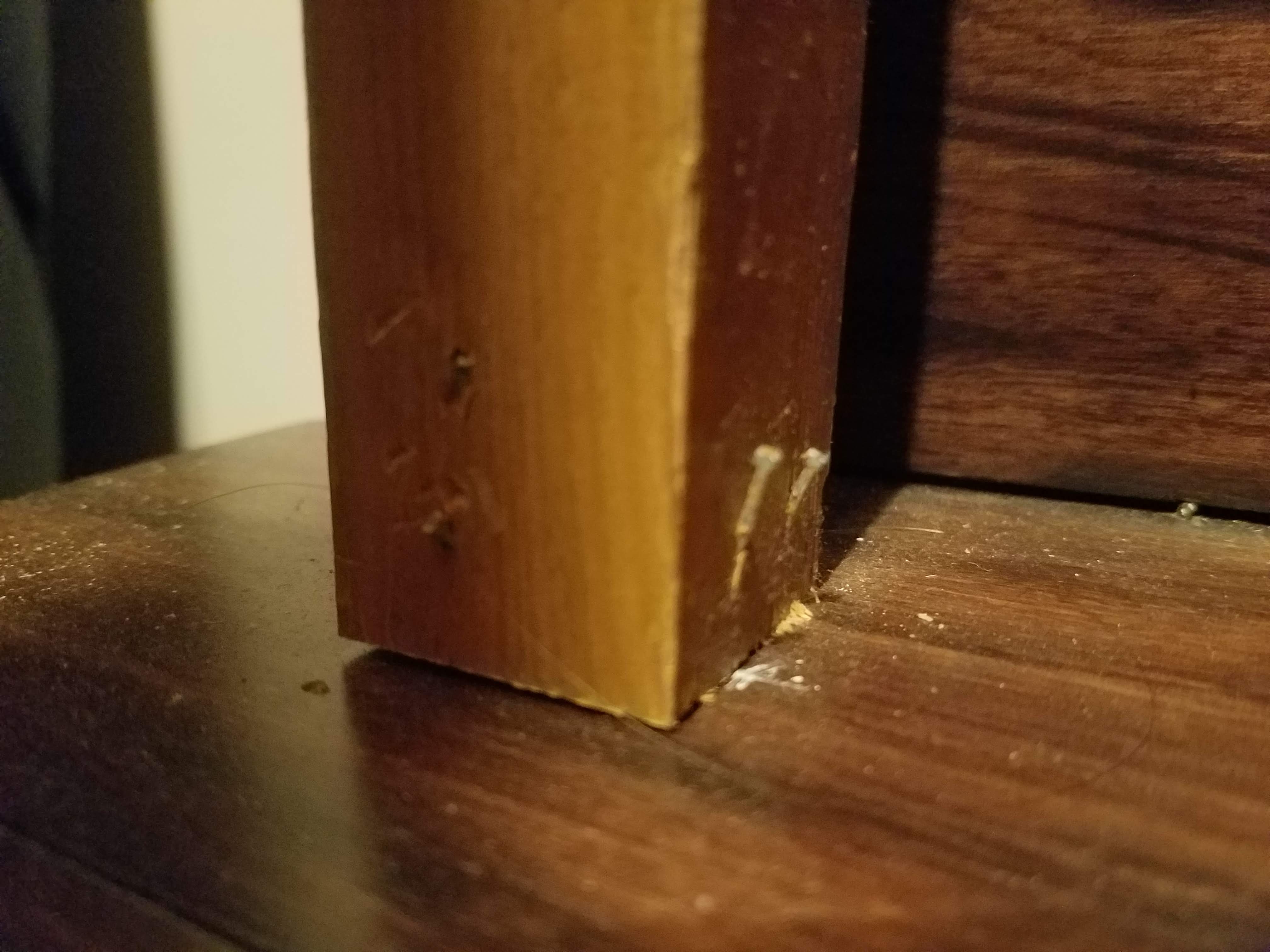 stairs Nails sticking out of balusters Home Improvement Stack Exchange