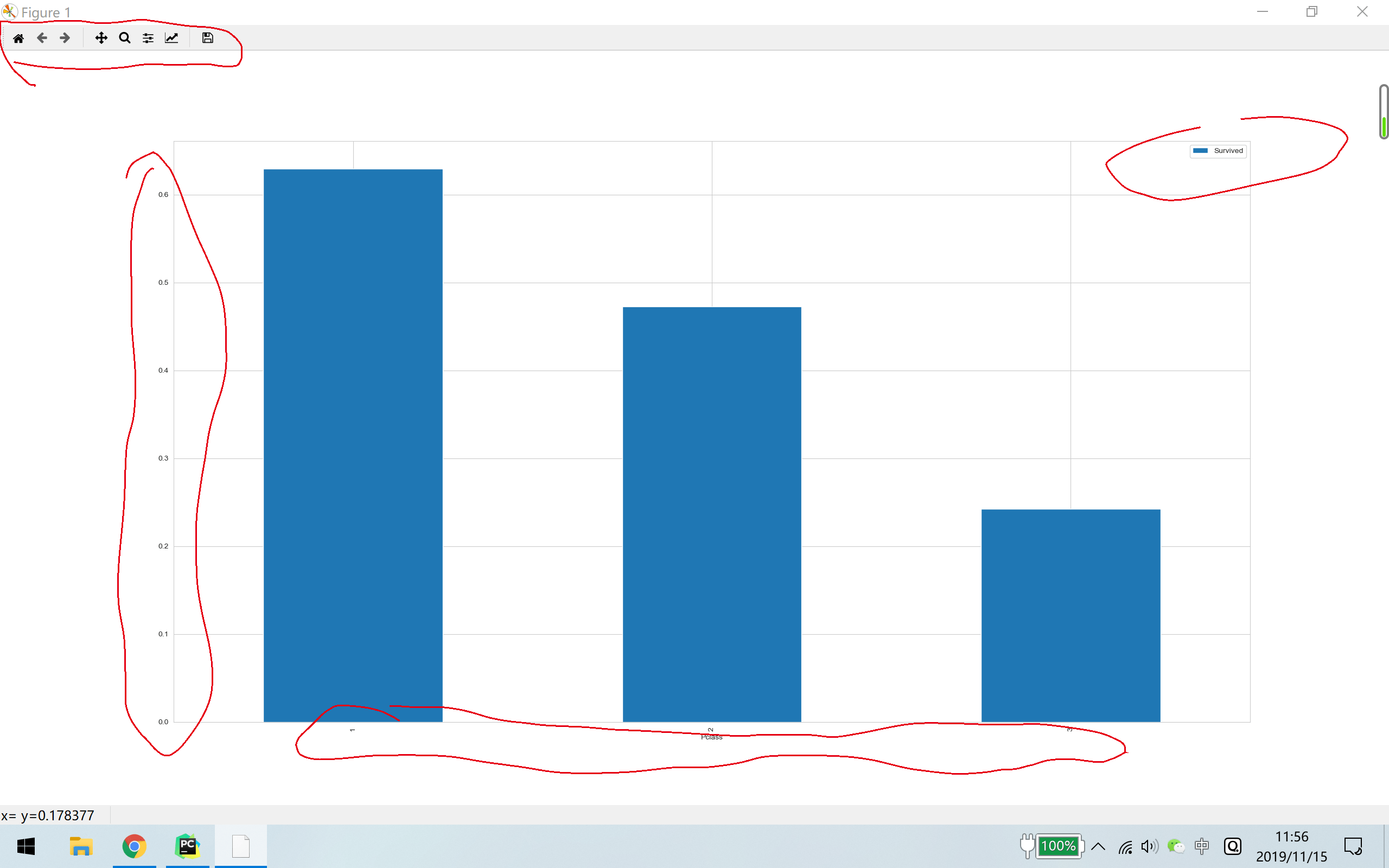 python Matplotlib drawing shows too small, change dimensions or size