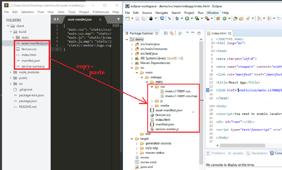 node.js running windows Comman_Prompt command through package.json