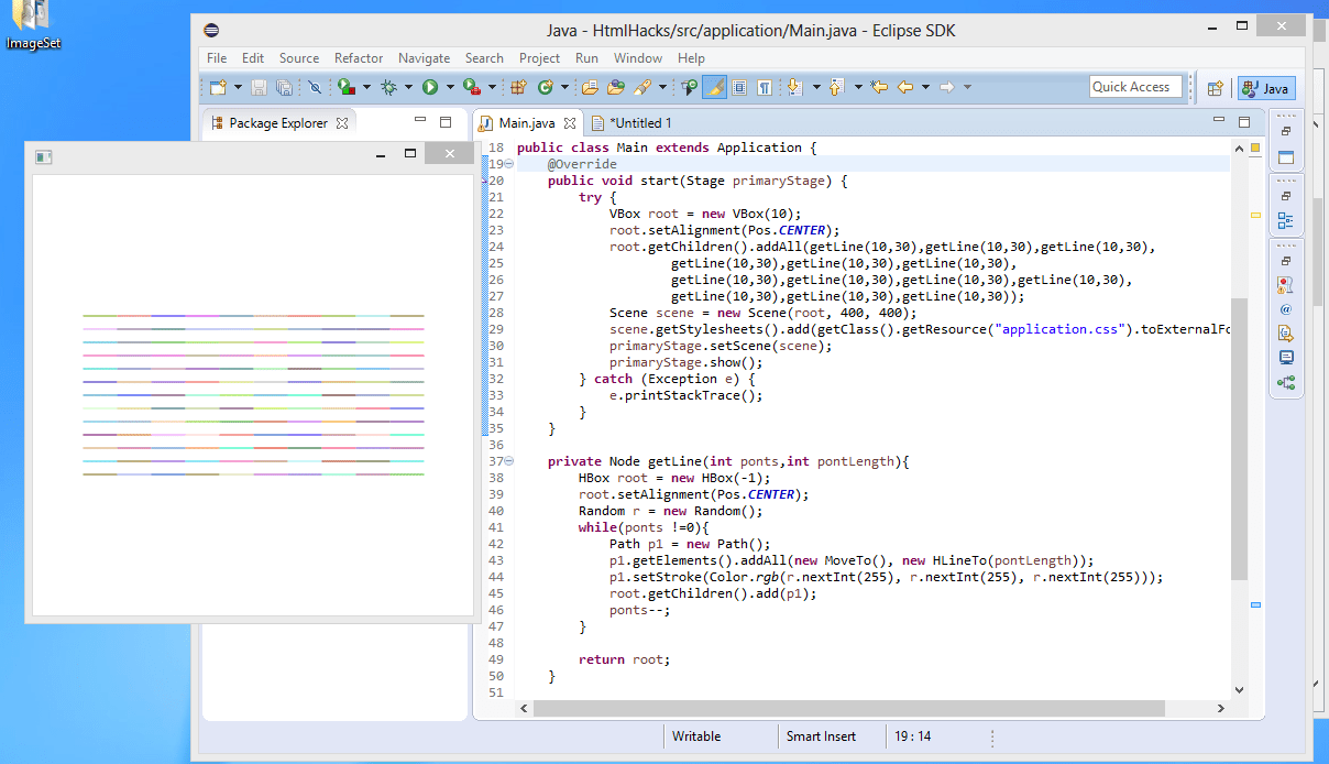java Coloring every segment of polyline with different color in