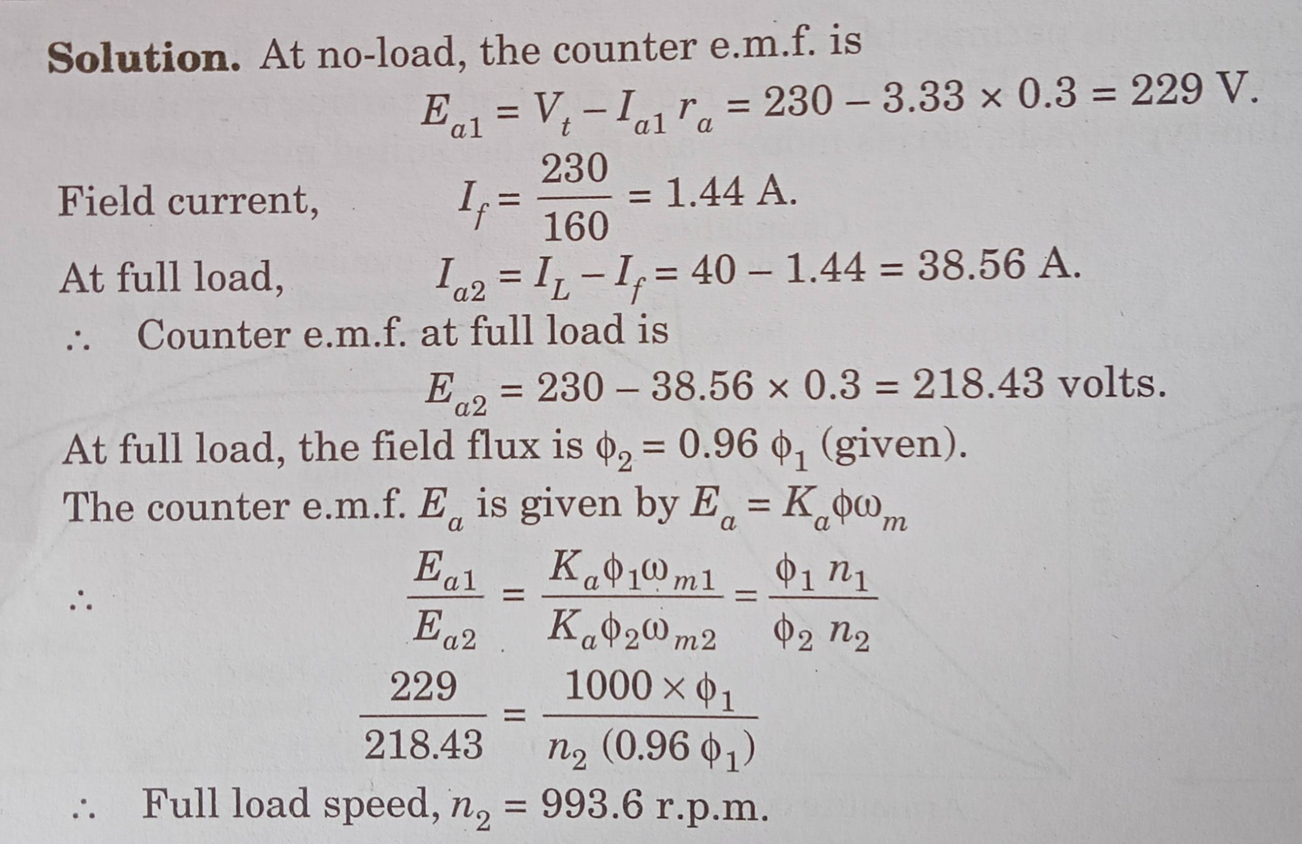 DC motor operation at no load Electrical Engineering Stack Exchange