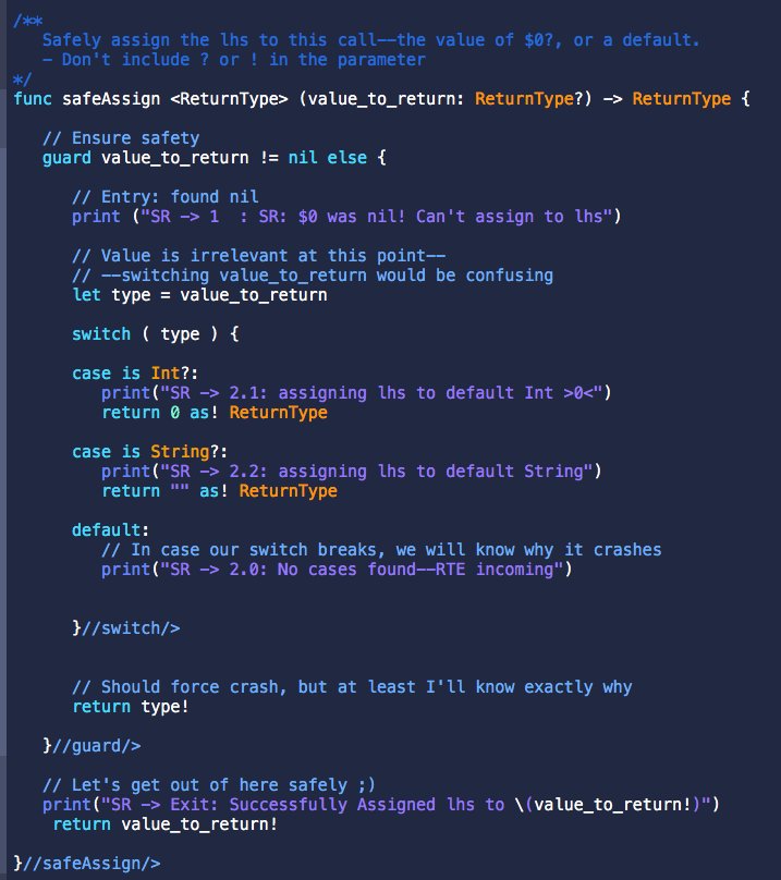 Function to safely assign an optional to a var, or assign default if