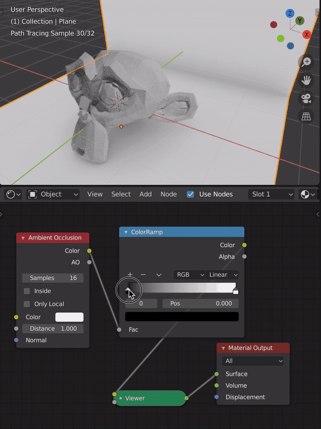 rendering Increase the effect of Ambient Occlusion with Cycles