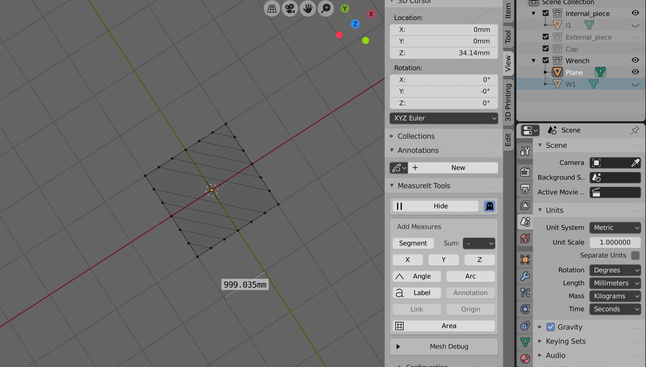 Issue with grid and Blender Unit (Screenshot attached) Blender Stack