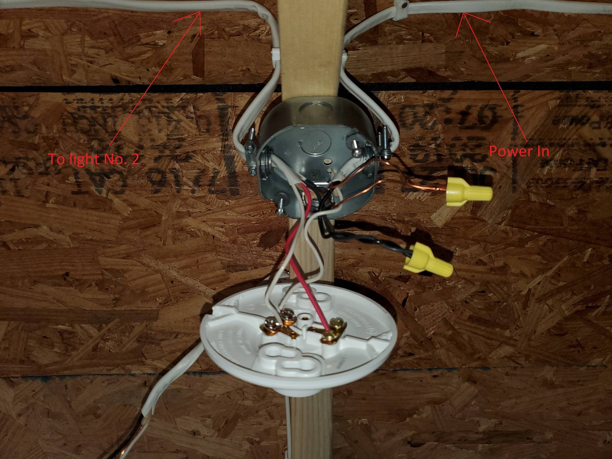 electrical Need help wiring two lights from a switch at electrical Need help wiring two lights from a switch at