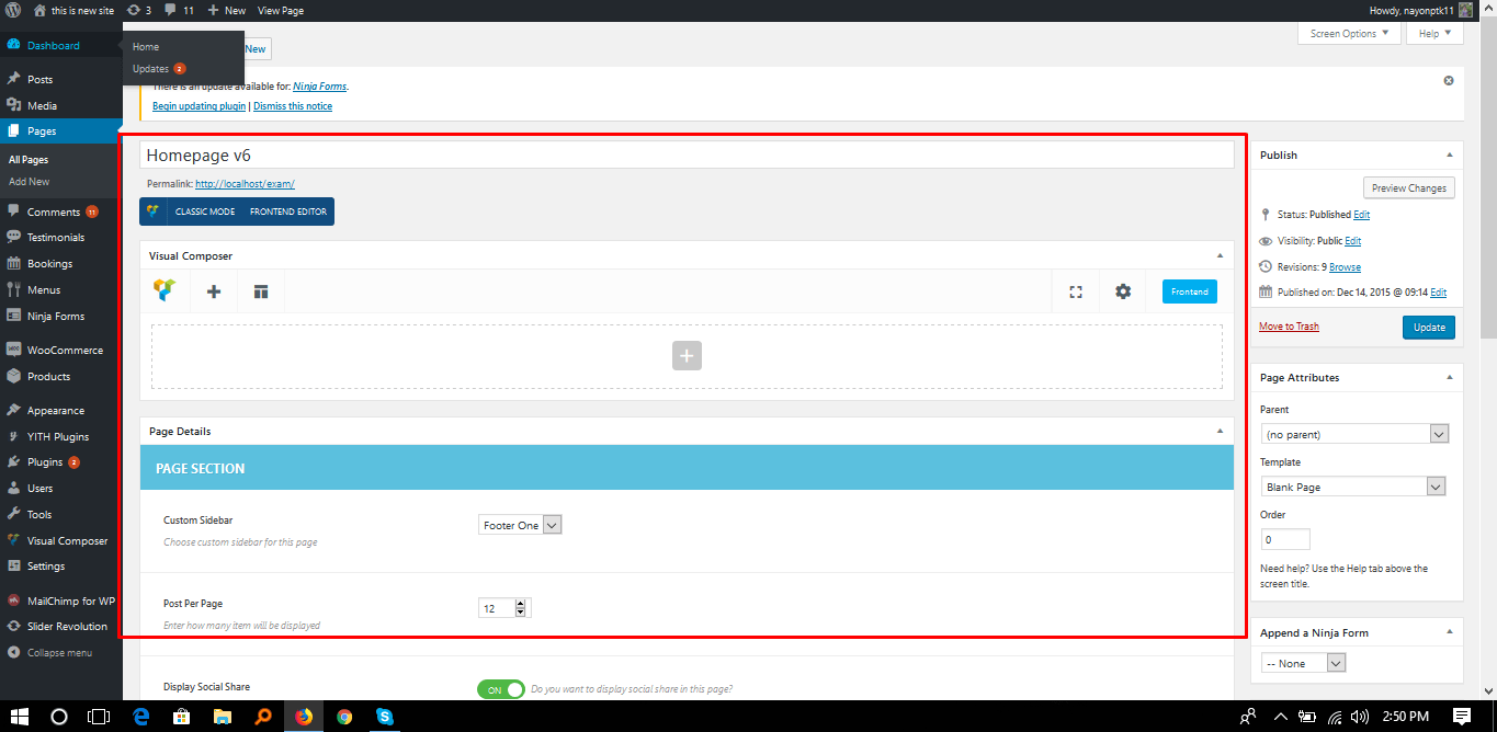 installation Can not edit WordPress home page Stack Overflow