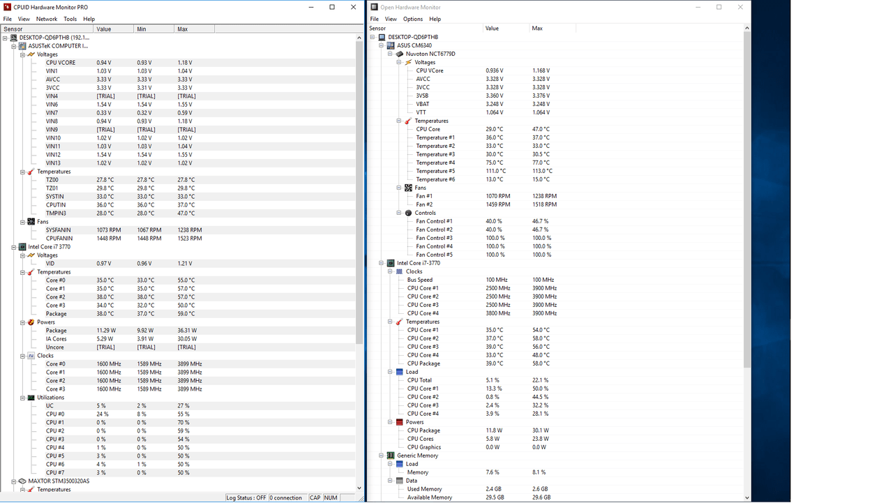 Triazs Hardware Temperature Monitor Linux