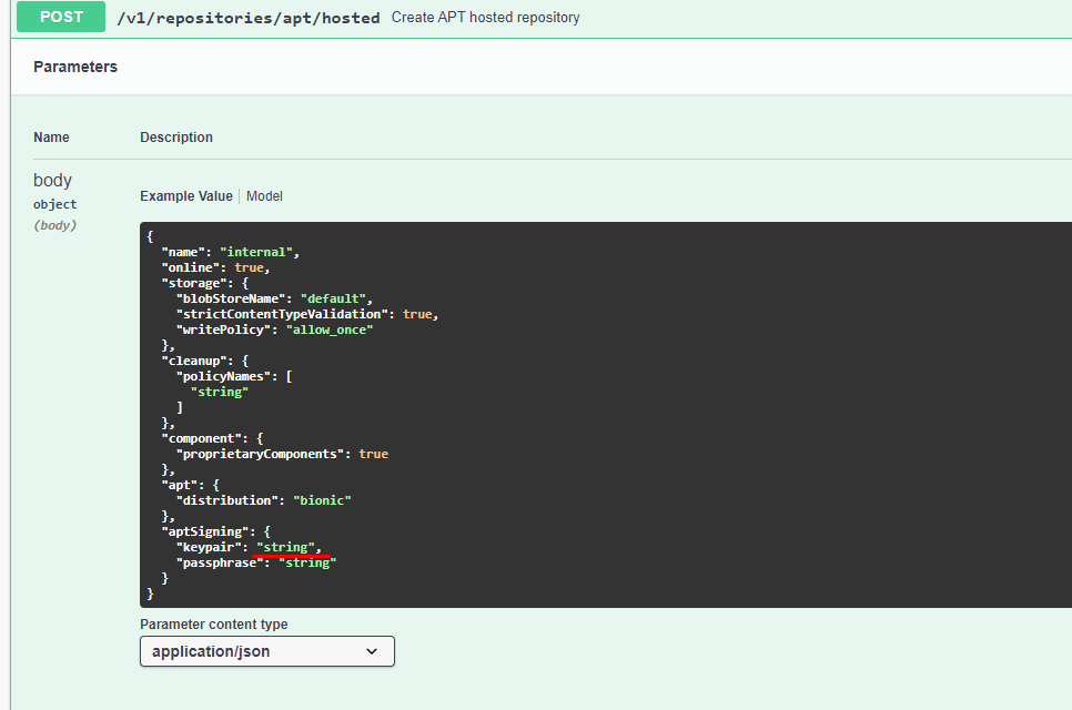 How to create APT hosted repository using Nexus OSS API Java