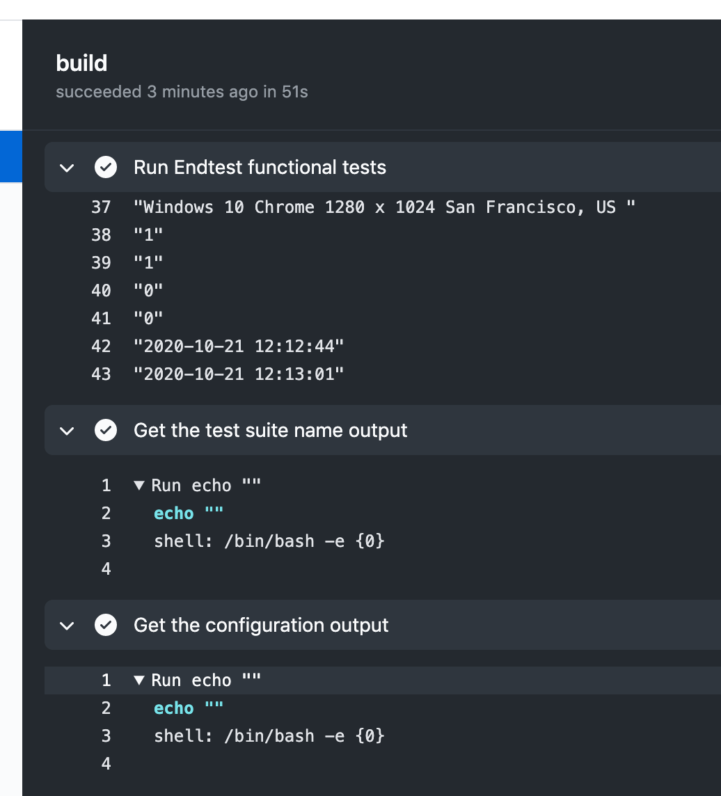 shell Output from Github action is empty Stack Overflow