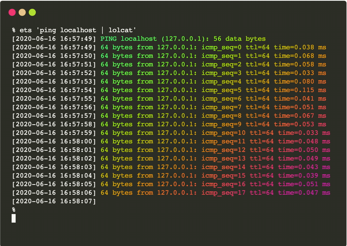 shell Prepending a timestamp to each line of output from a command