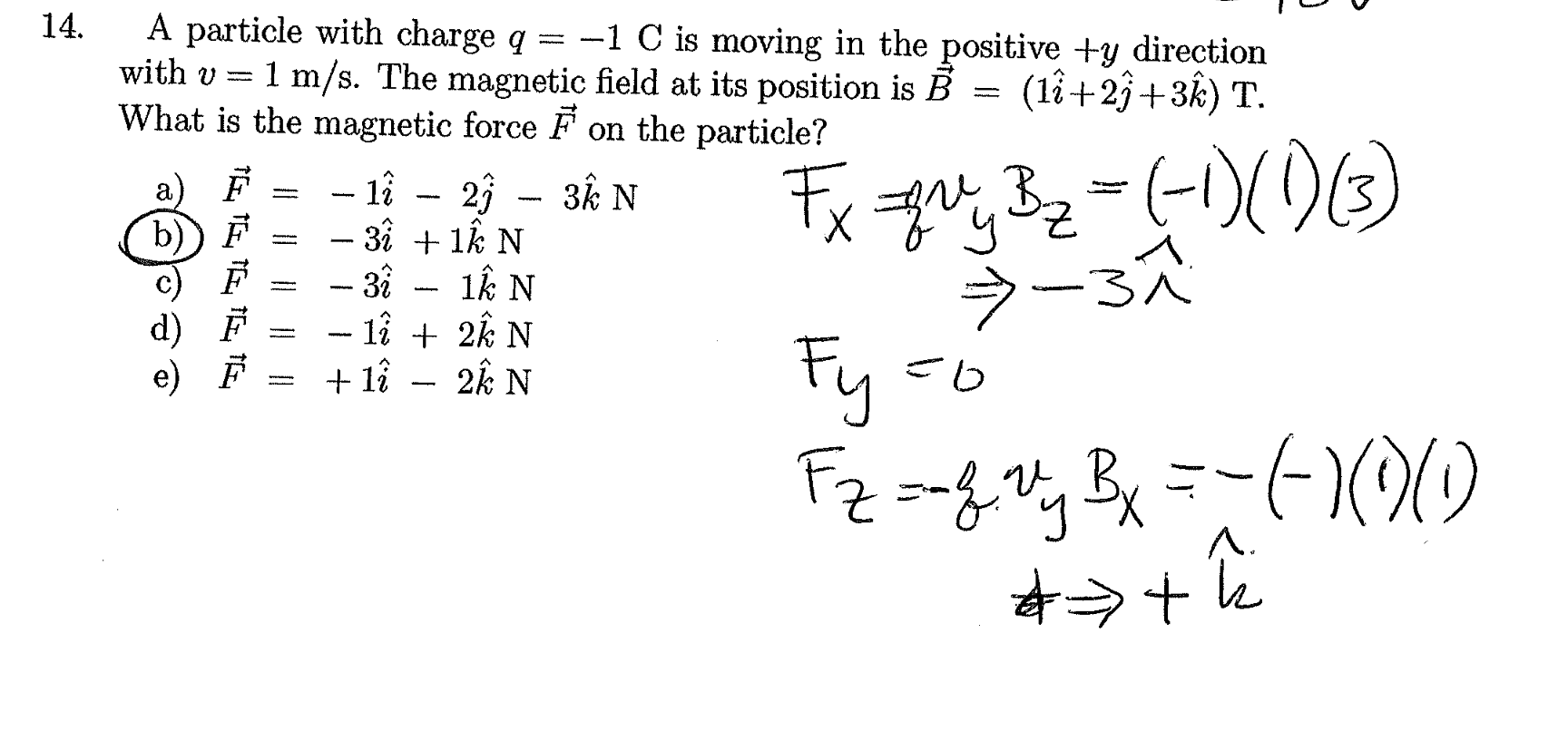 homework and exercises Why is the charge Q multiplied by 1, when