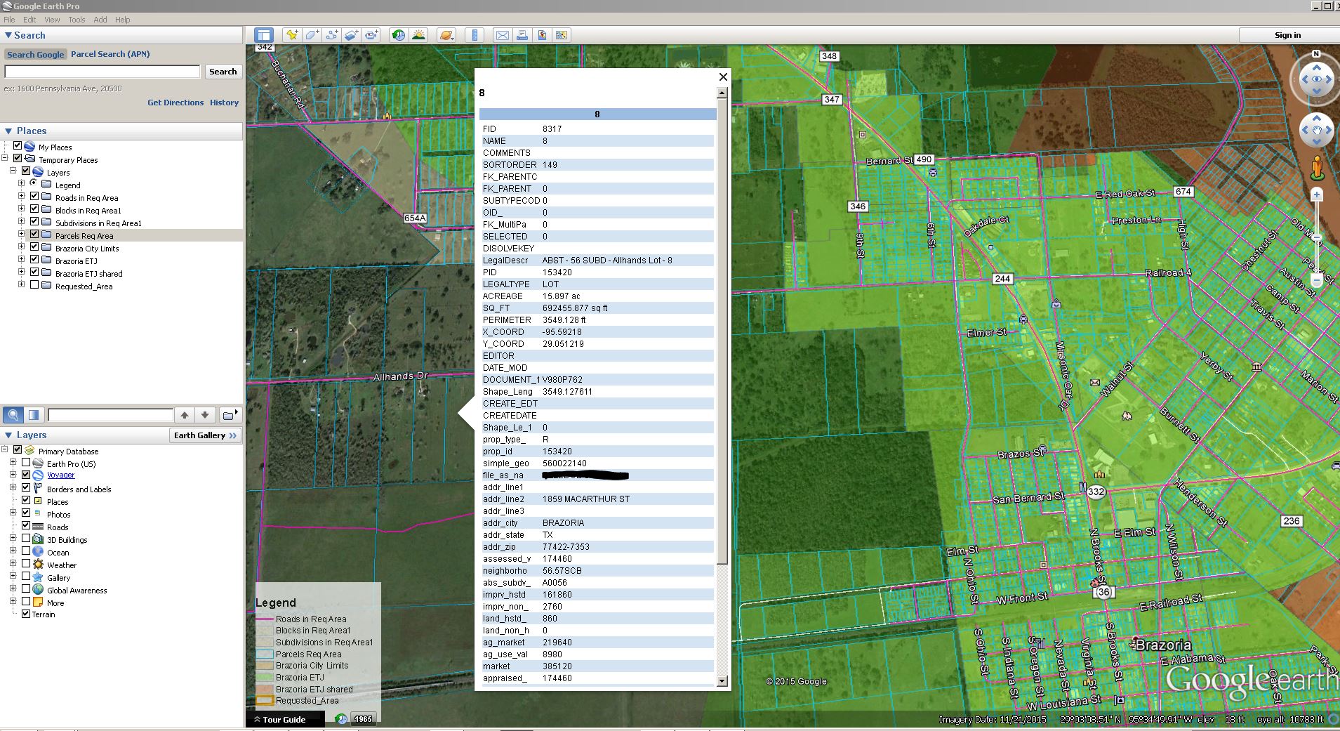 arcgis desktop Establishing Default Query layer for Google Earth in