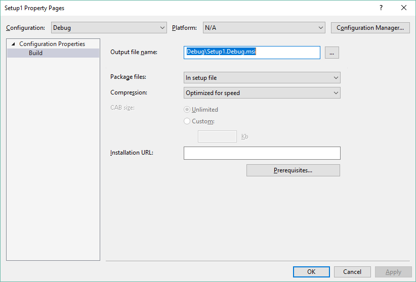 Visual Studio Installer Project Custom Action based on