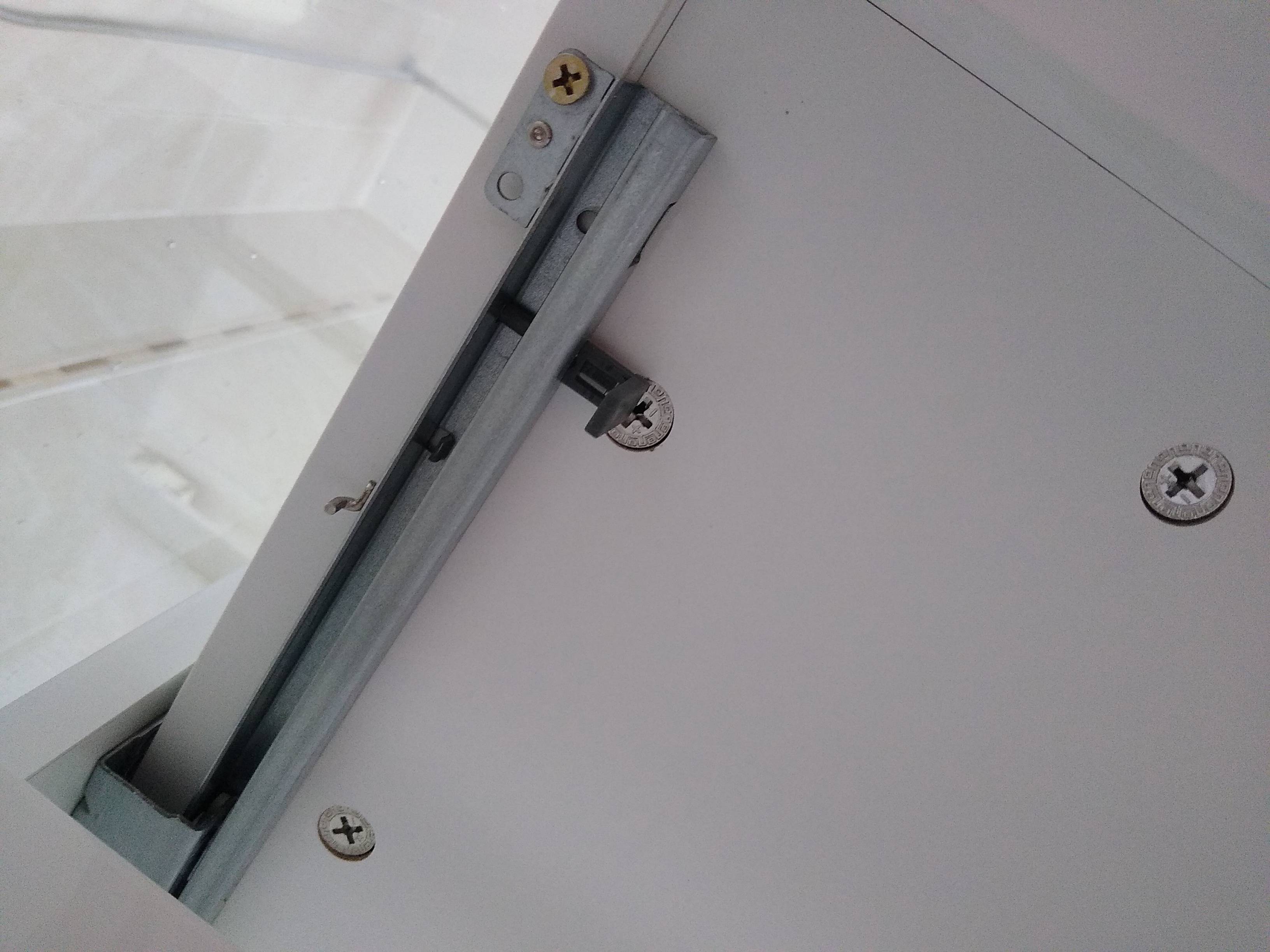bathroom - How to detach drawer from soft close drawer slides? - Home