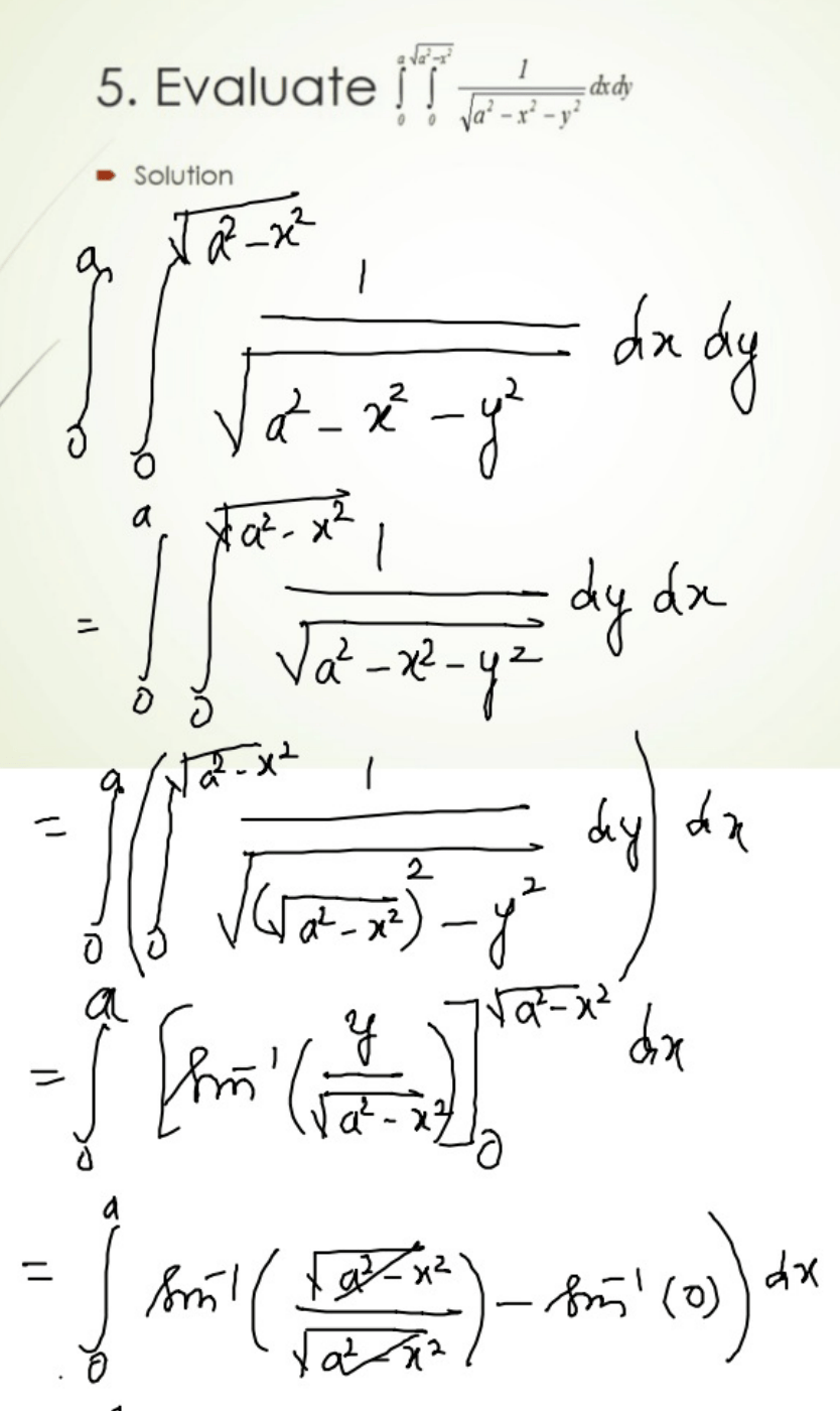 multivariable calculus changing the order of Integration weirdly