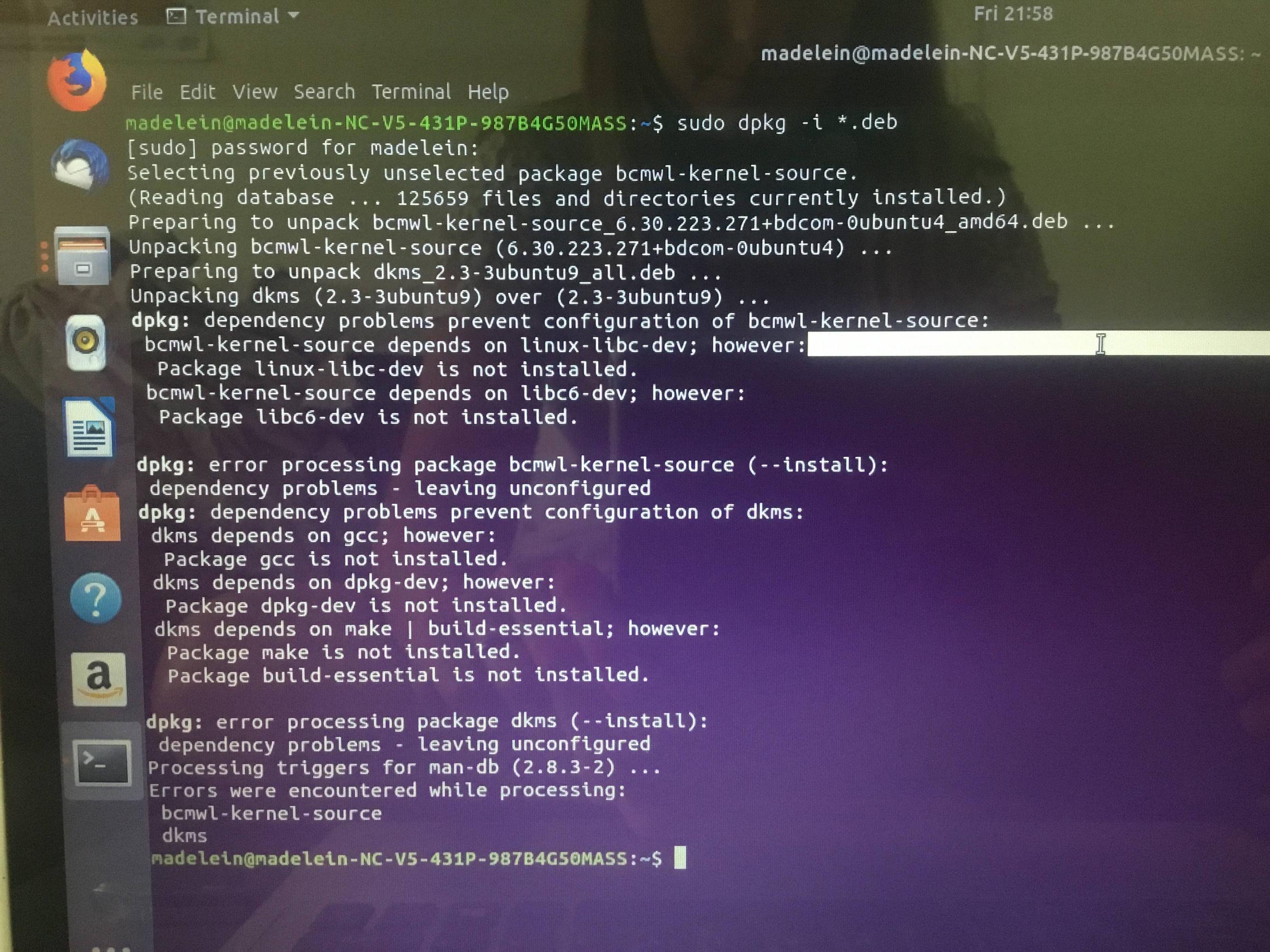 boot wifi adapter not found after installing Ubuntu 18