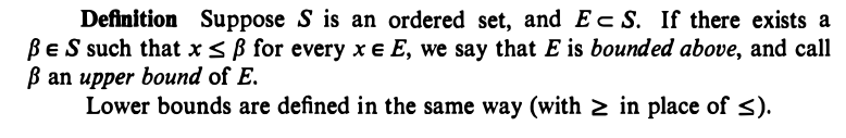 calculus Least Upper Bound Existence Problem for Real and Rational