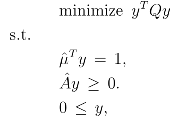 python Compute tangency portfolio with asset allocation constraints