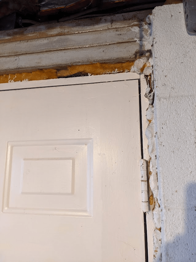 Which way is best to reframe/reinstall this door? Does it need to be