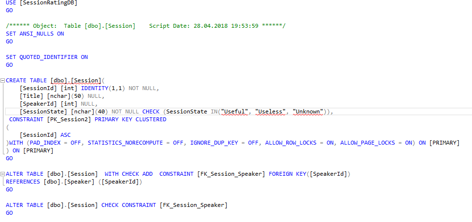 sql Where can I set a check constraint in SSMS Table Designer Mode