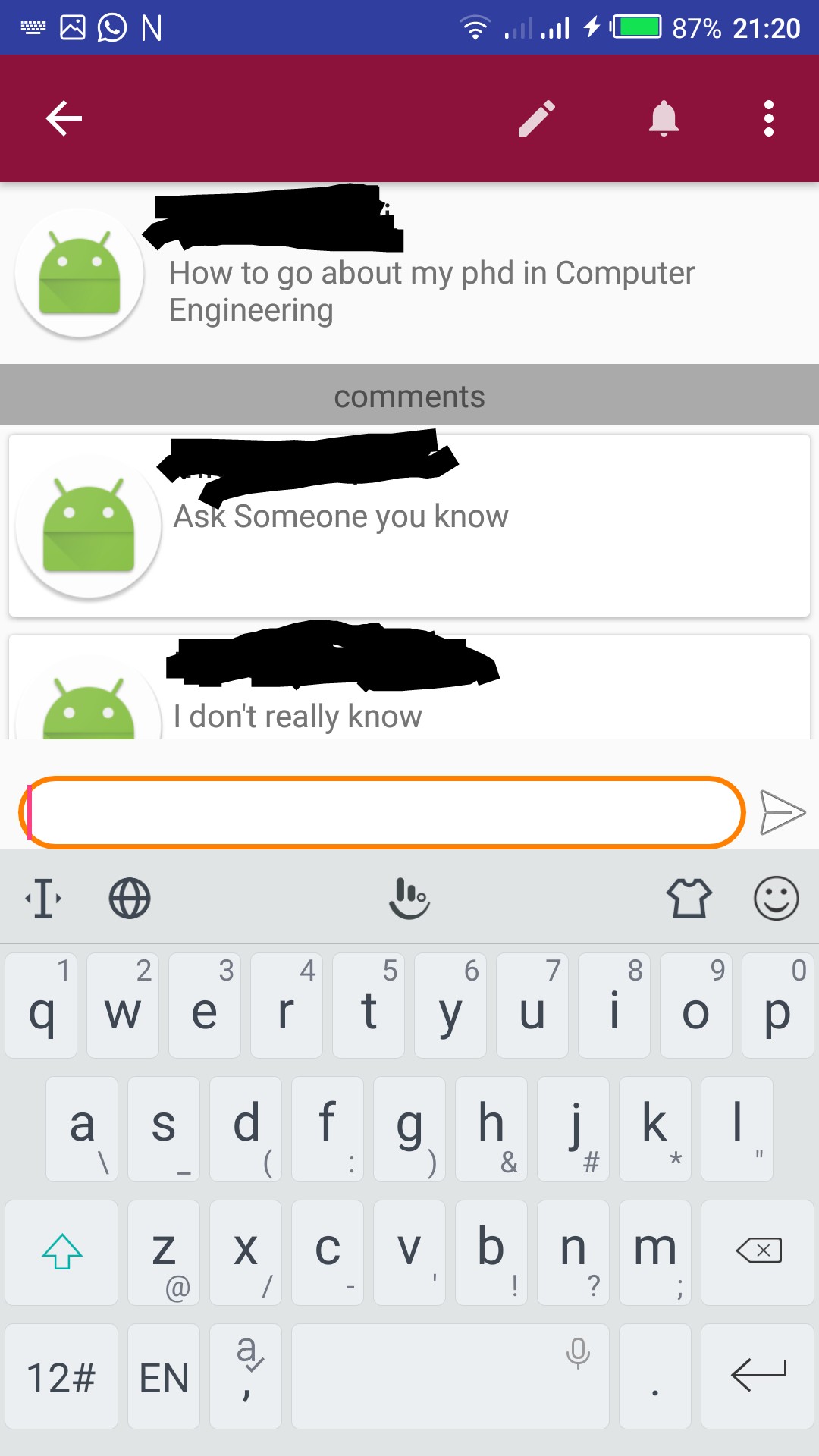 xml android Scroll Layout upwards when keyboard appears on Screen
