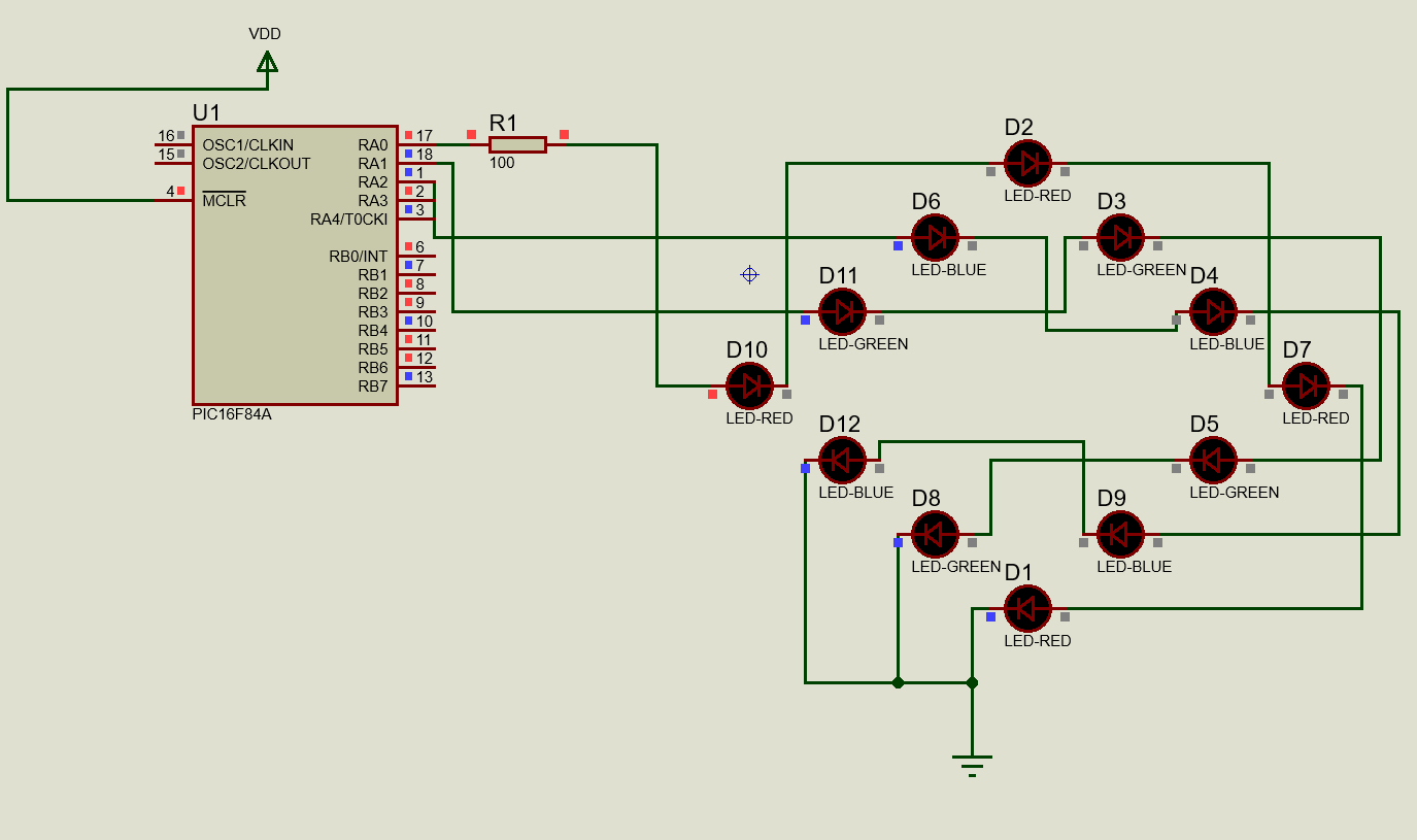 LED in series is not working in Proteus simulation Electrical