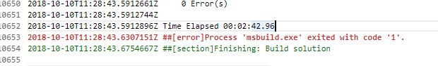 visual studio Process 'msbuild.exe' exited with code '1' Stack Overflow