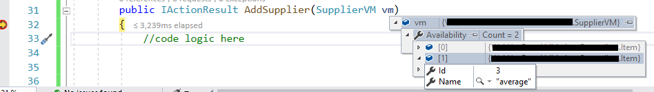 c How to bind JavaScript array of JSON objects to a List of objects