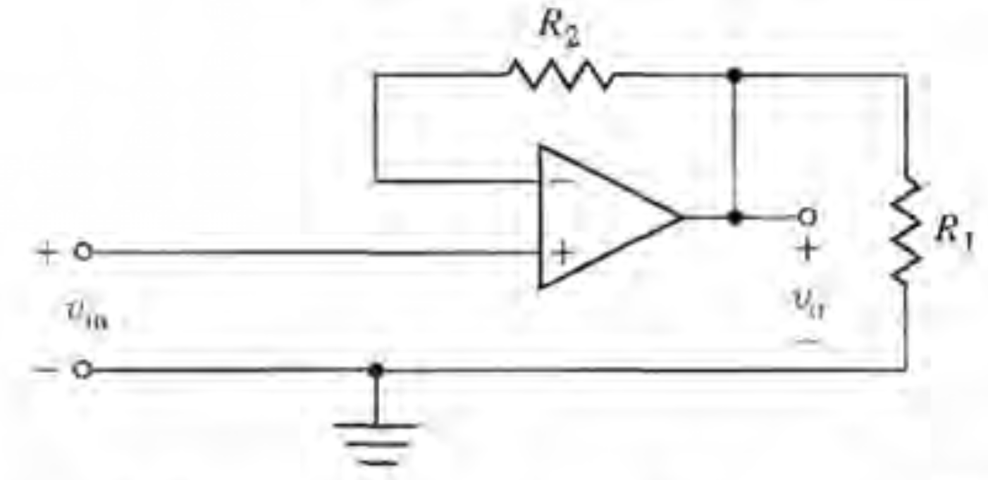operational amplifier Transfer Function for a NonInverting OpAmp