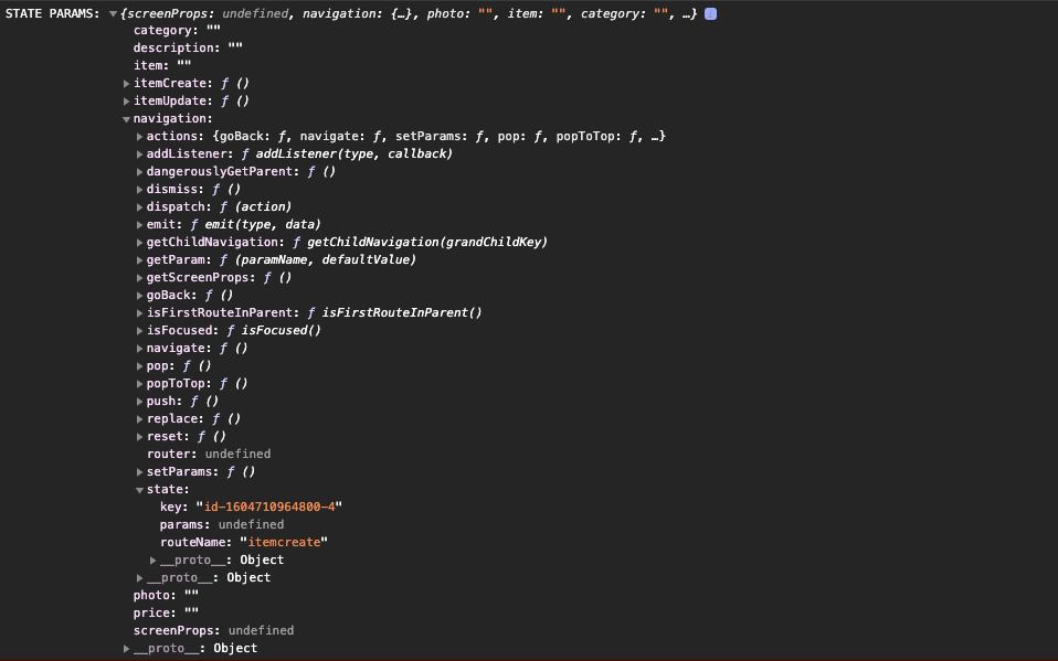 javascript this.props.navigation.state.params is