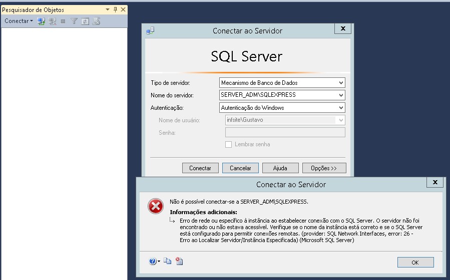 sql server Instalação MSSQL 2014 express ou MSSQL 2016 PREVIEW