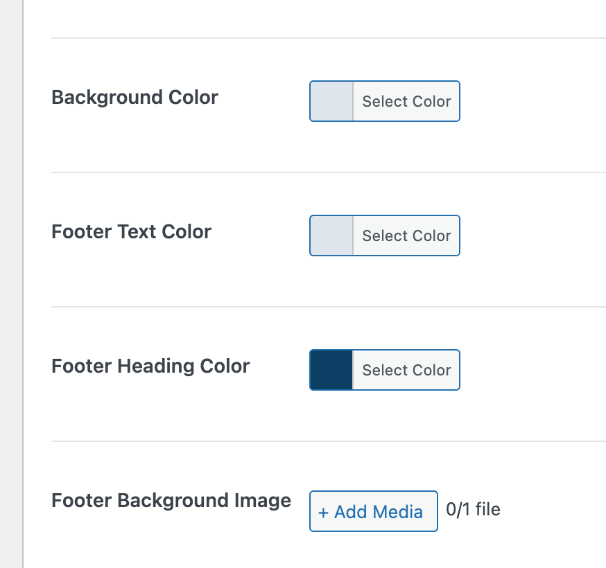 local Cannot edit my wordpress footer background color Stack Overflow