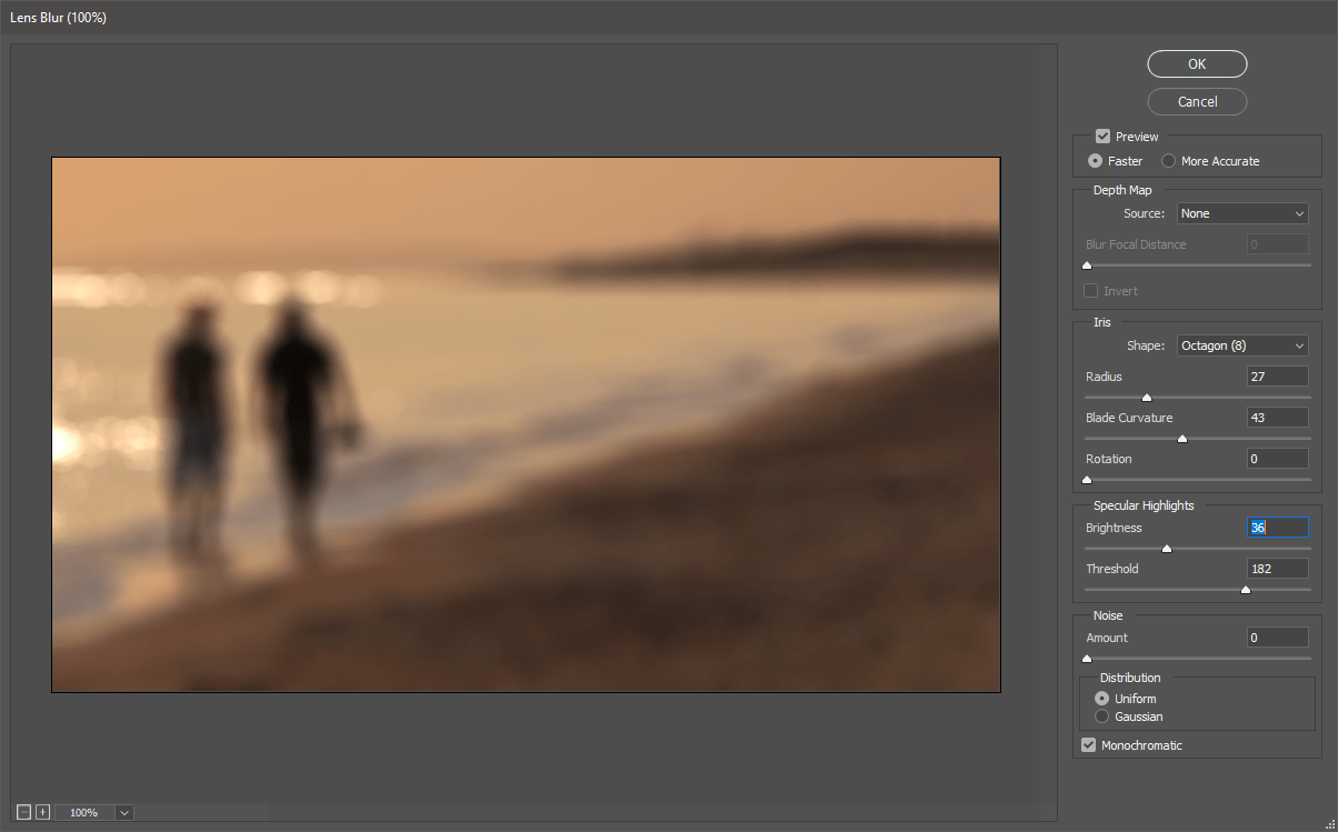photo editing How to convert focus image to out of focus in