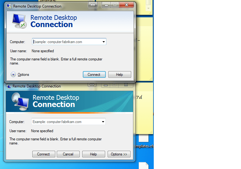 windows xp Make mstsc (remote desktop) have WinXP style UI (RDP 6.1