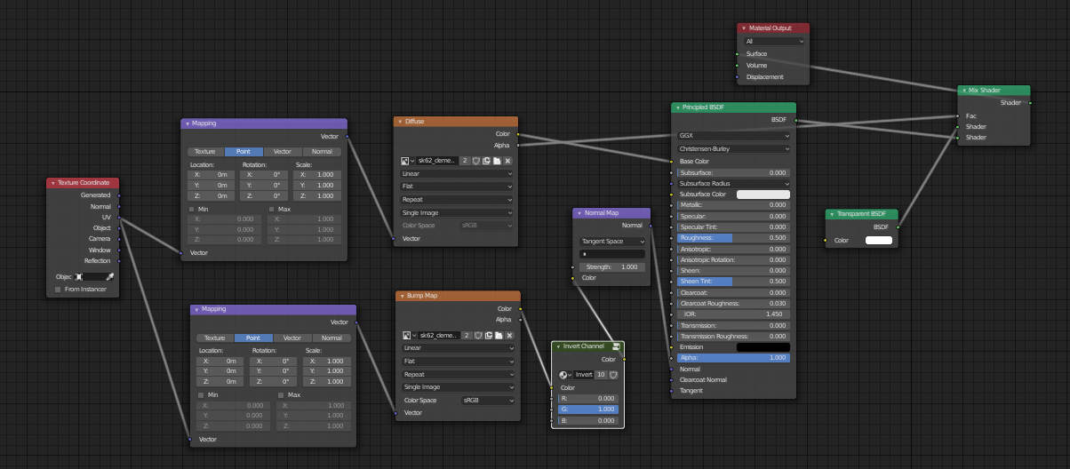 transparency XNA model's transparent textures are white Blender 2.8