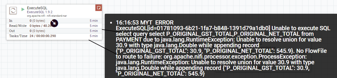sql NiFi ExecuteSQL change types for SQLite Stack Overflow