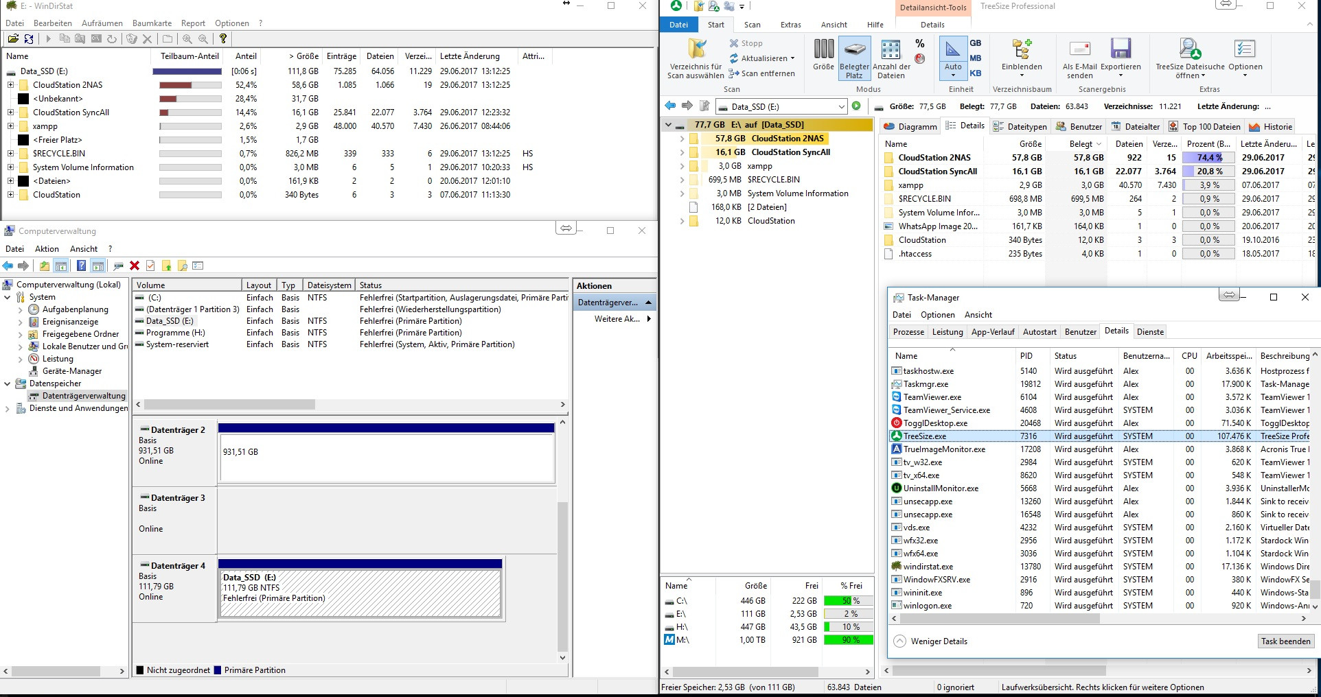 hard drive Harddisk space used by unknown data on Windows 10 Super User