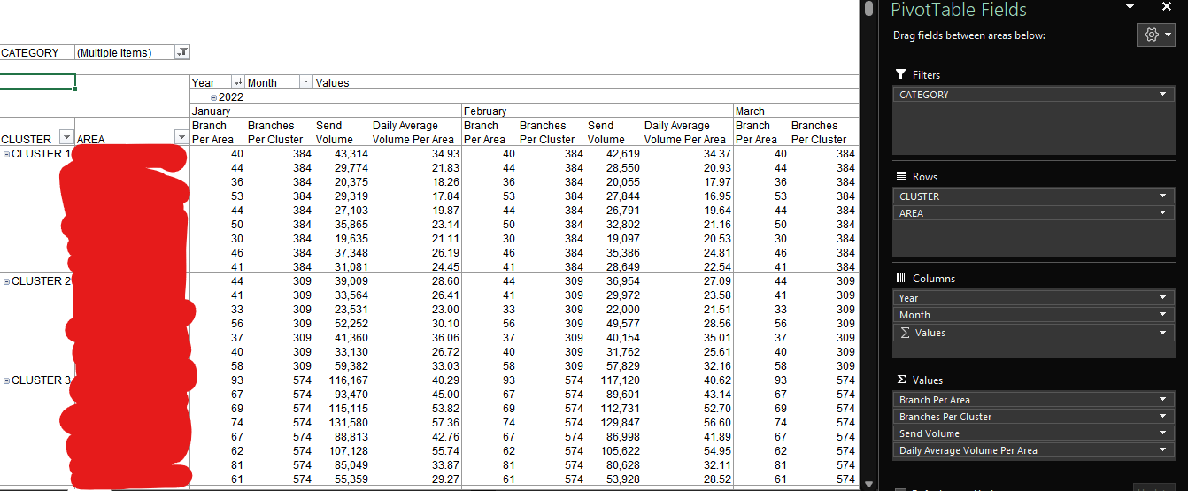 excel DAX Using Calendar Month as a column and as a criteria for