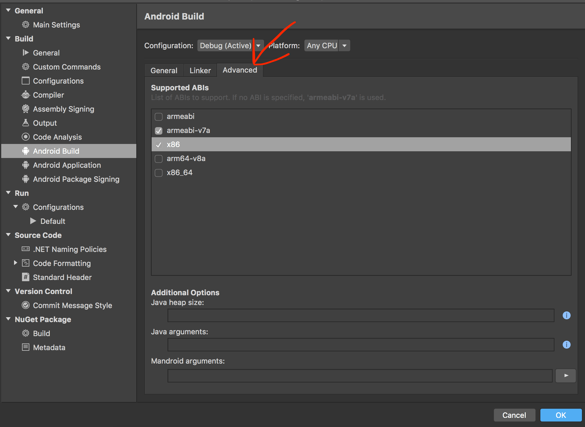INSTALL_FAILED_NO_MATCHING_ABIS when install apk ExceptionsHub