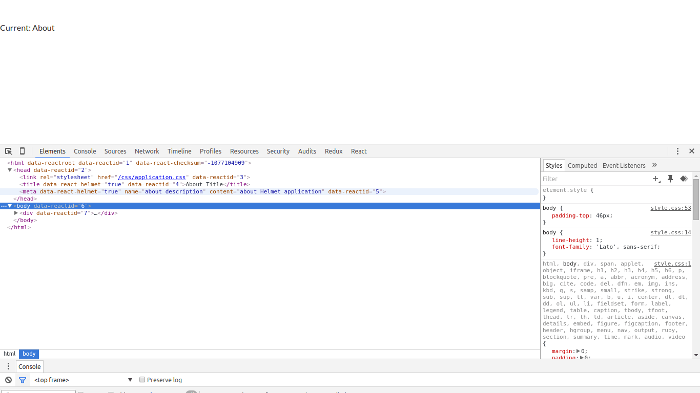 reactjs Integrating reacthelmet as dynamic meta tag in react js