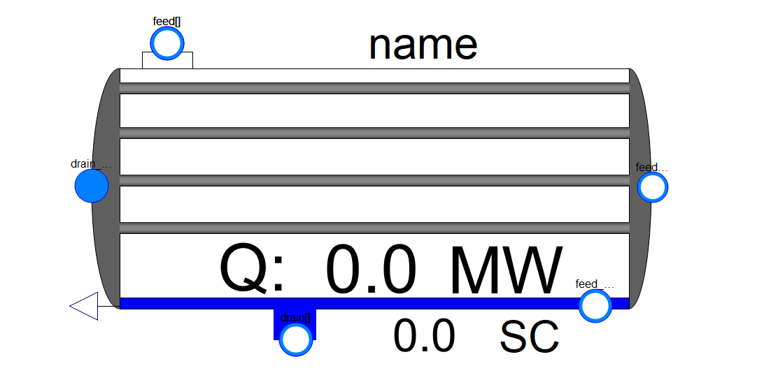 modelica How to set the heat transfer coefficient of condenser steam