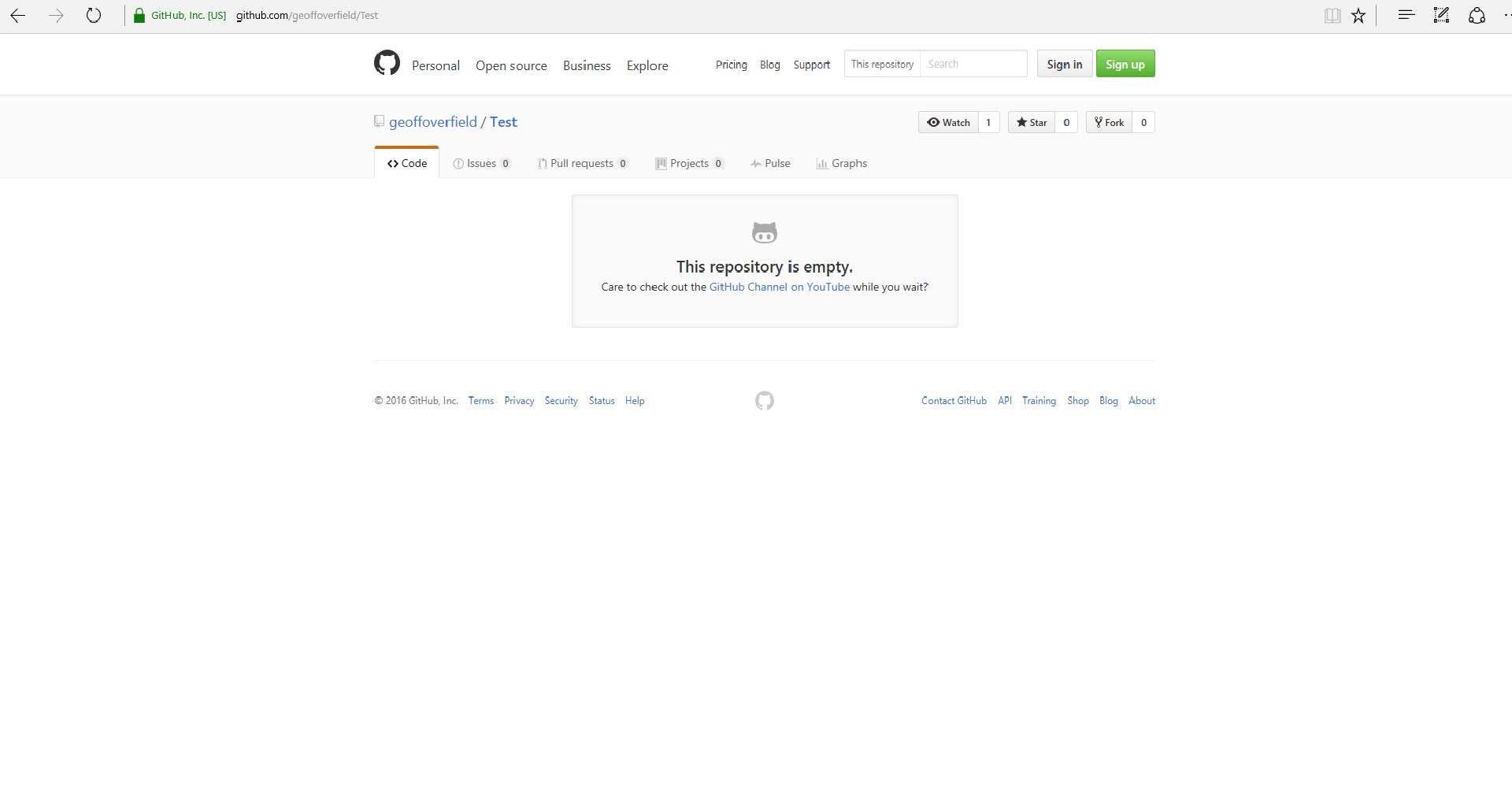 github How to create an empty repository with no files or folders