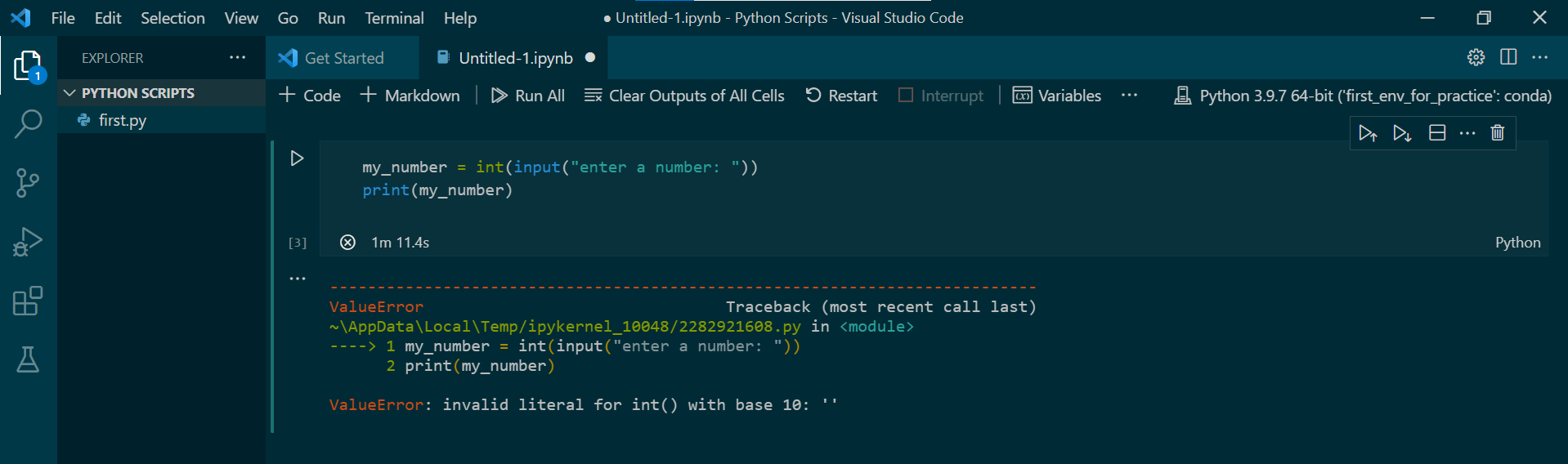 python Input function is not working as expected in Jupyter Notebook
