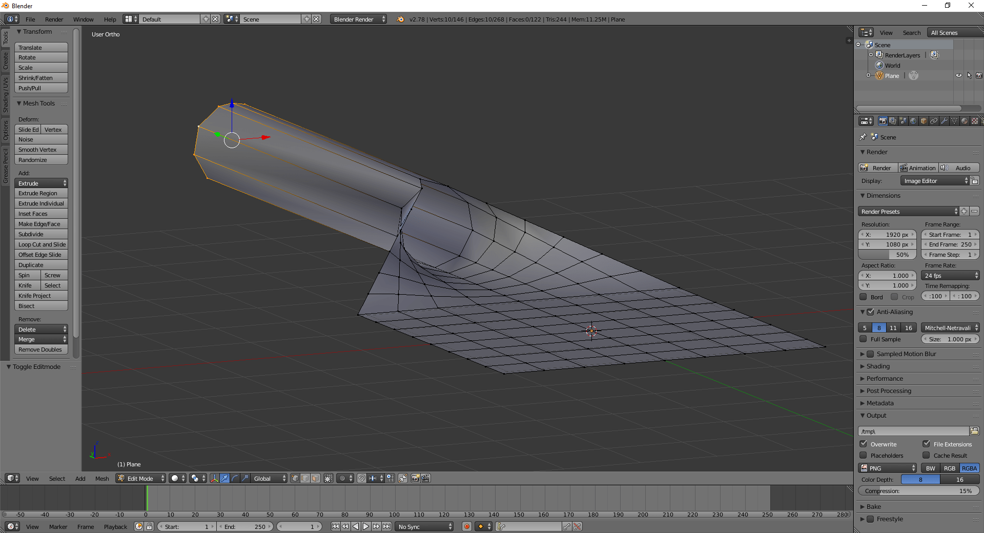 modeling How to transition from plane to cylinder Blender Stack Exchange