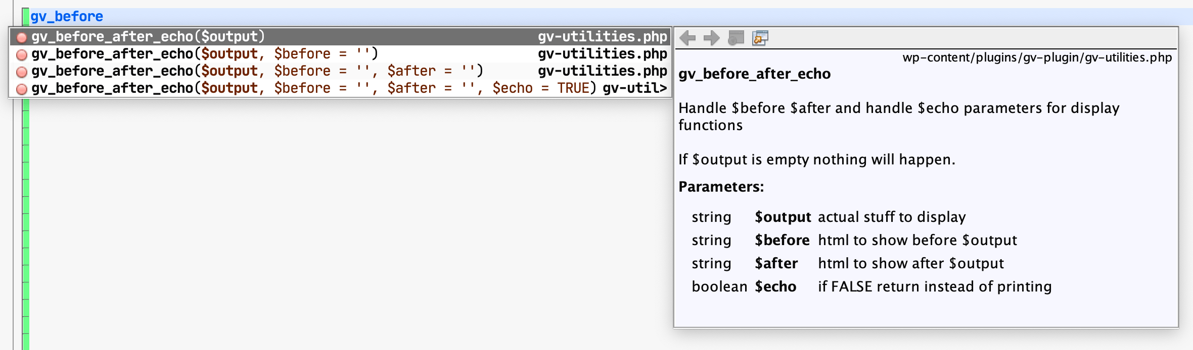 [ANSWERED] php VS Code Make the Intellisense "read more