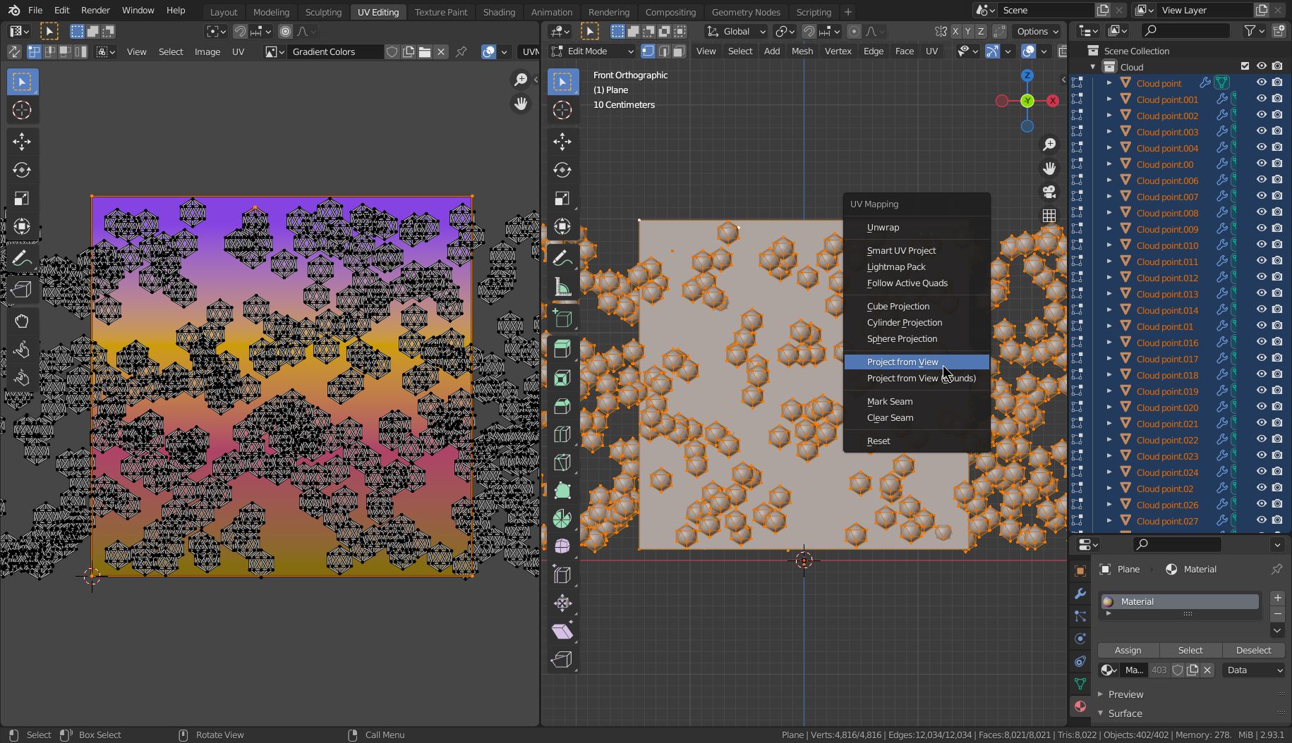 Modeling How To Convert A Blender Material To A Simple Color In Mass